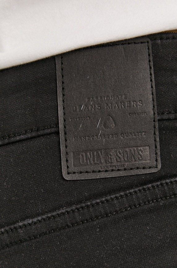 Džínové šortky Only & Sons černá 22018581