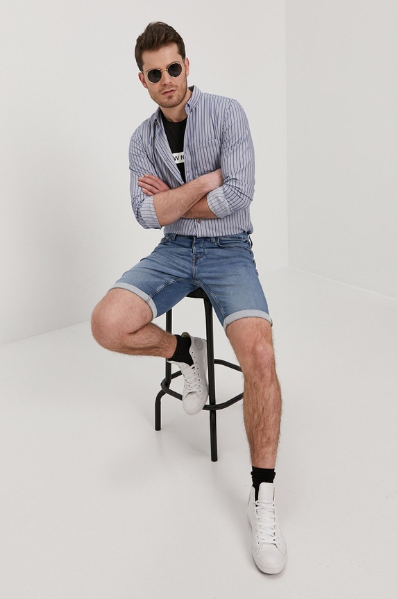 Only & Sons Szorty jeansowe 22018584 niebieski AA00
