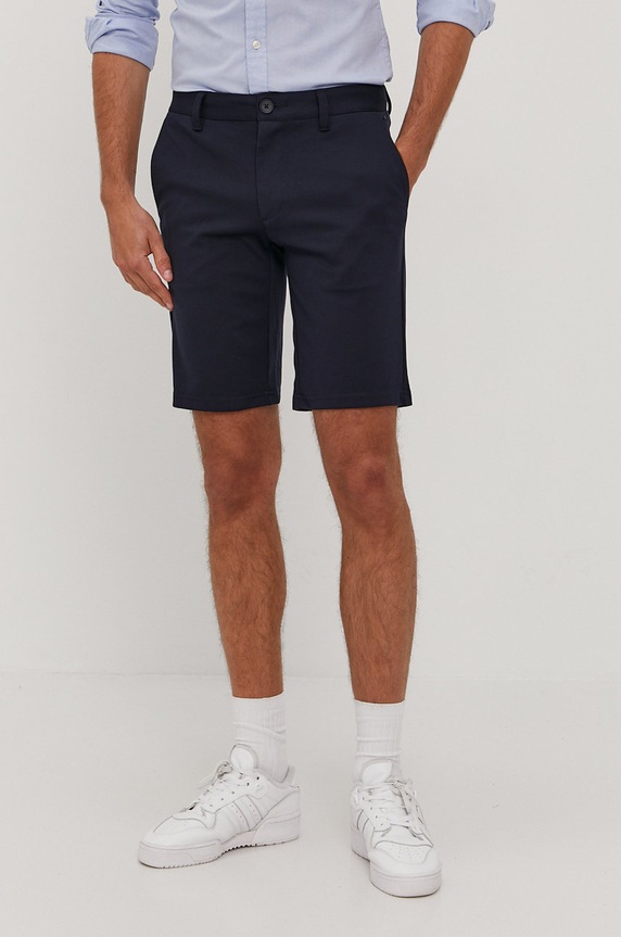 Only & Sons szorty z elastanem granatowy 22018667