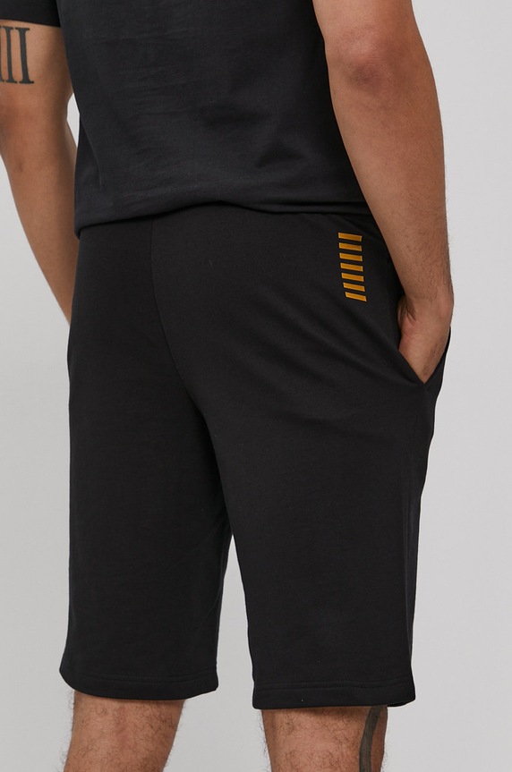 Odzież EA7 Emporio Armani szorty bawełniane 8NPS02.PJ05Z czarny