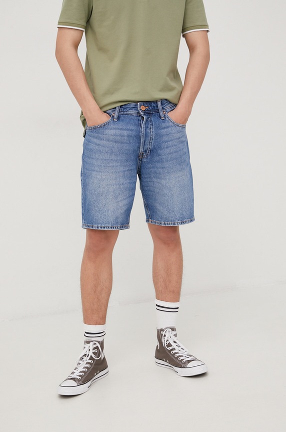Jack & Jones szorty bawełna granatowy 12201730.BlueDenim