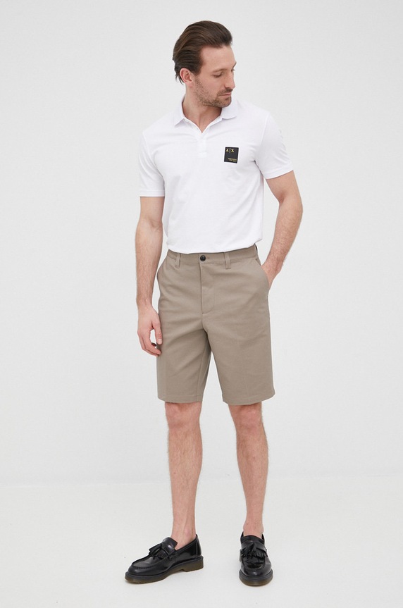 Kraťasy Emporio Armani 8N1PB3.1NGCZ.NOS béžová AA00