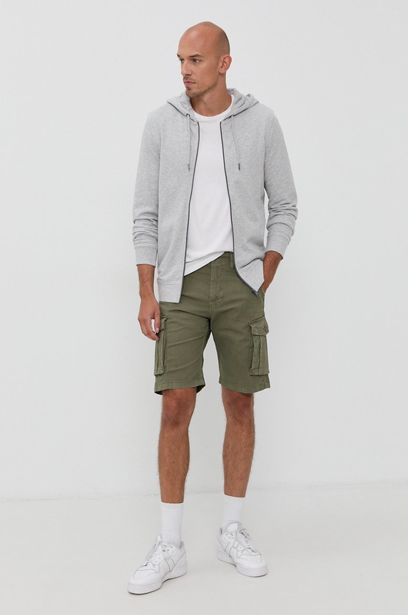 Šortky Jack & Jones 12184905.DustyOlive zelená AA00