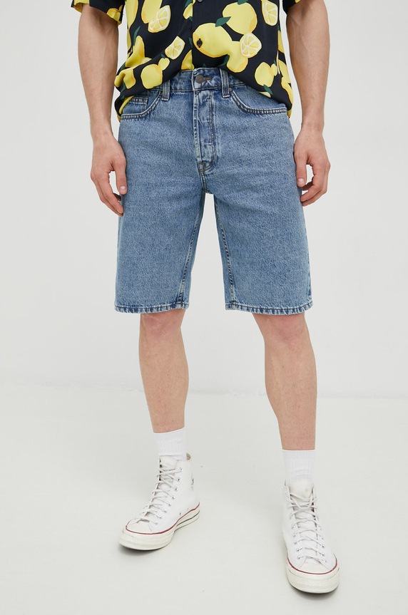 Only & Sons szorty jeansowe bawełna niebieski 22021908.BlueDenim