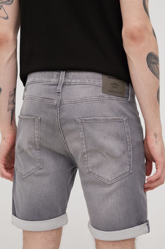 Odzież Jack & Jones szorty 12201696.GreyDenim szary