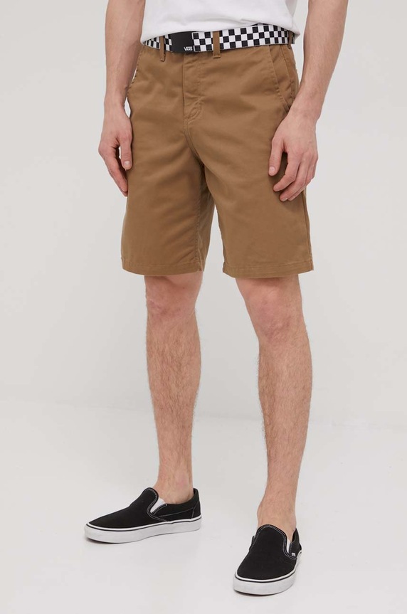 Šortky Vans s elastanom hnedá VN0A5FJXDZ91