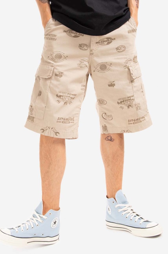 Carhartt WIP cotton shorts Regular Cargo cotton brown I015999.