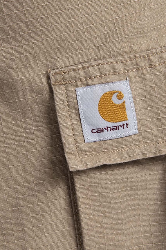 Carhartt WIP szorty bawełniane Regular Cargo brązowy I028246.