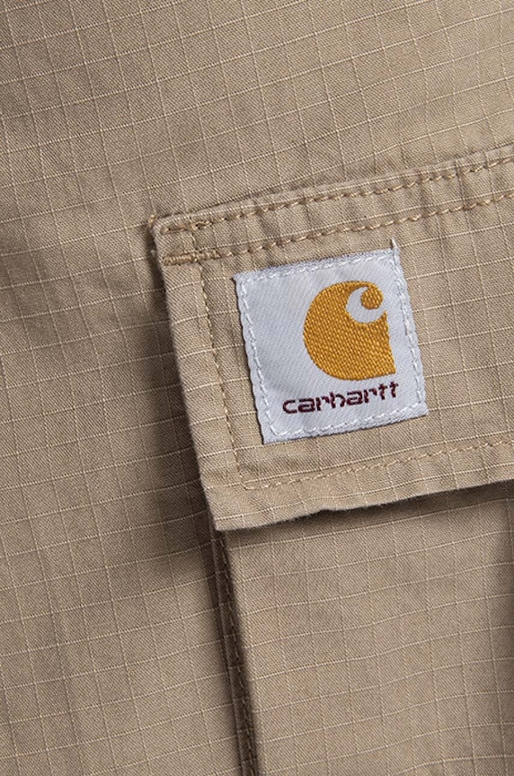 Carhartt WIP szorty bawełniane Regular Cargo brązowy I028246.