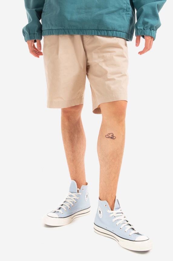 Carhartt WIP shorts Grand with elastane beige I030472.