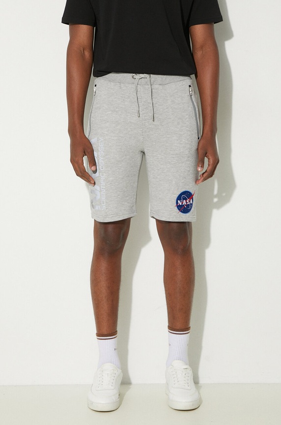 Шорты Alpha Industries Oddysey трикотаж серый 126336.17