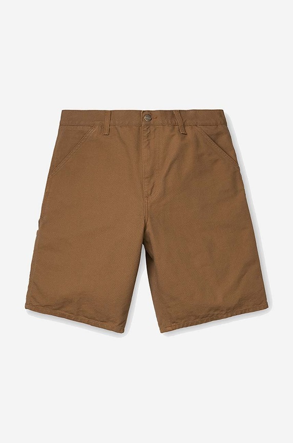 Odzież Carhartt WIP szorty bawełniane Single Knee I027942.HAMILTON.B brązowy
