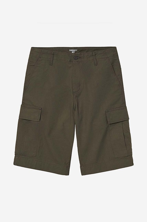 Odzież Carhartt WIP szorty bawełniane Regular Cargo Short I028246.CYPRESS zielony