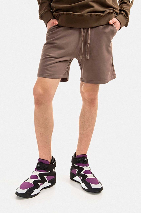 Alpha Industries szorty bawełniane bawełna brązowy 106365.628
