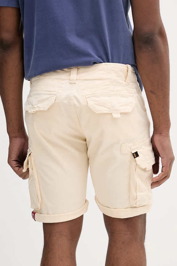 Oblečení Bavlněné šortky Alpha Industries Crew Short 176203.578 béžová
