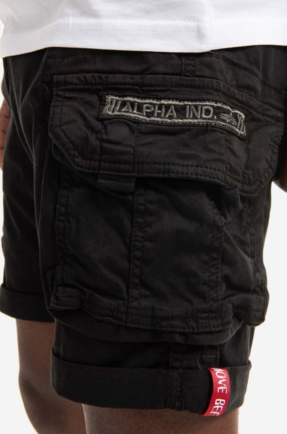 Bavlnené šortky Alpha Industries 176203.03 čierna