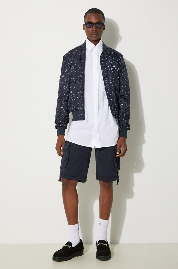 Alpha Industries pantaloni scurți din bumbac Alpha Industries Jet Short 191200 07 191200.07 bleumarin SS25