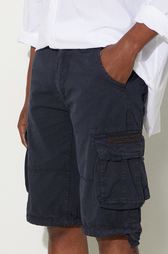 Alpha Industries pantaloni scurți din bumbac Alpha Industries Jet Short 191200 07 bleumarin 191200.07