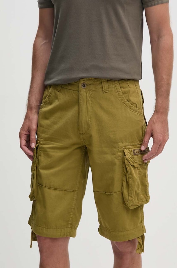 Alpha Industries szorty bawełniane Alpha Industries Jet Short 191200 440 bawełna zielony 191200.440
