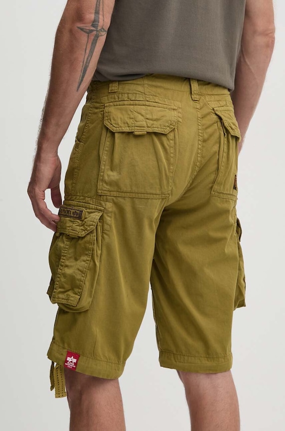 Odzież Alpha Industries szorty bawełniane Alpha Industries Jet Short 191200 440 191200.440 zielony