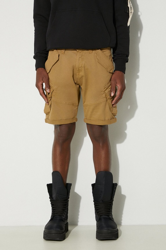 Alpha Industries shorts Combat with elastane beige 116210.13