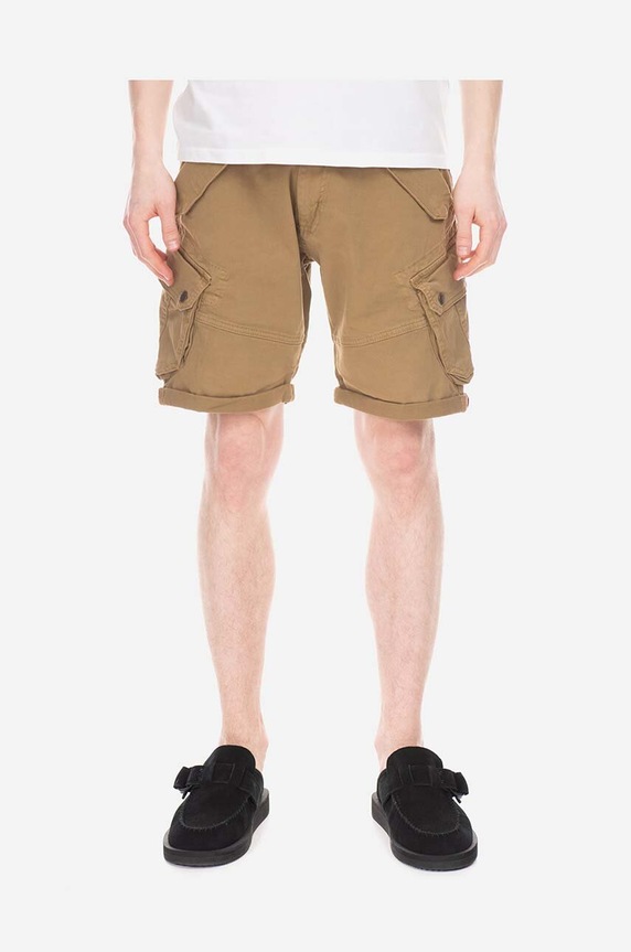 Kraťasy Alpha Industries Combat látka béžová 116210.13