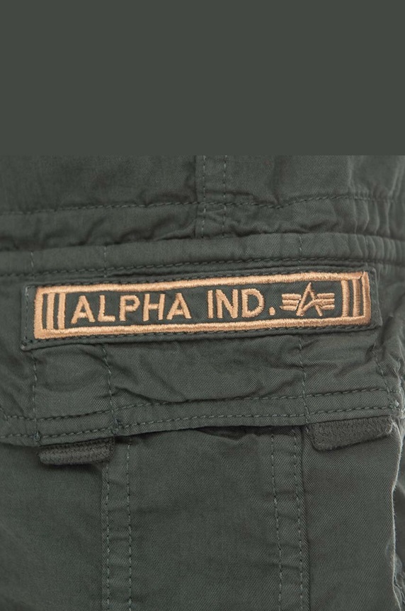 Alpha Industries pamut rövidnadrág Alpha Industries Jet Short 191200 353 zöld 191200.353