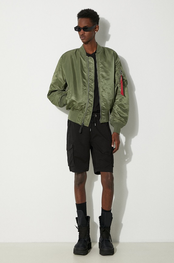 Bavlněné šortky Alpha Industries 106251.03 černá SS24