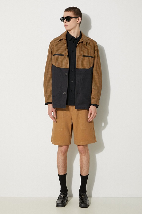 A.P.C. szorty bawełniane COGBJ.H10179 brązowy AA00