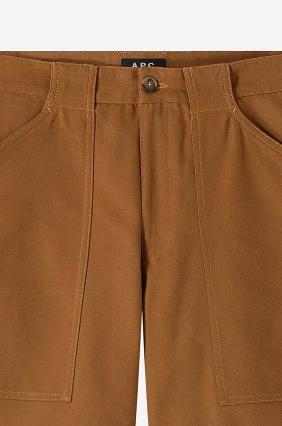 A.P.C. szorty bawełniane COGBJ.H10179 brązowy