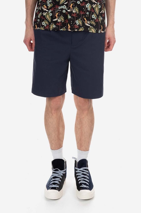 A.P.C. pantaloni scurți din bumbac bumbac bleumarin COGBM.H10129