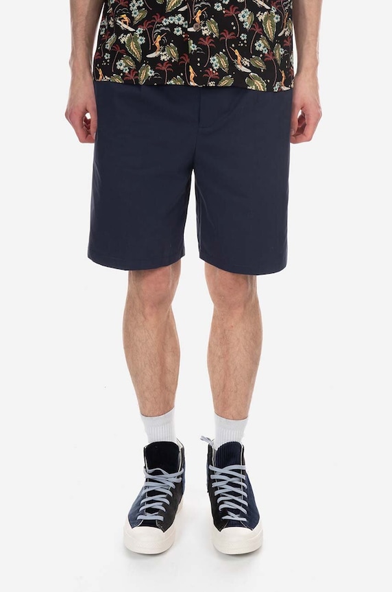 A.P.C. pantaloni scurți din bumbac bumbac bleumarin COGBM.H10129