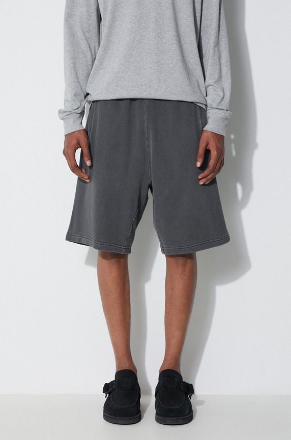 Carhartt WIP cotton shorts Nelson jersey gray I030130