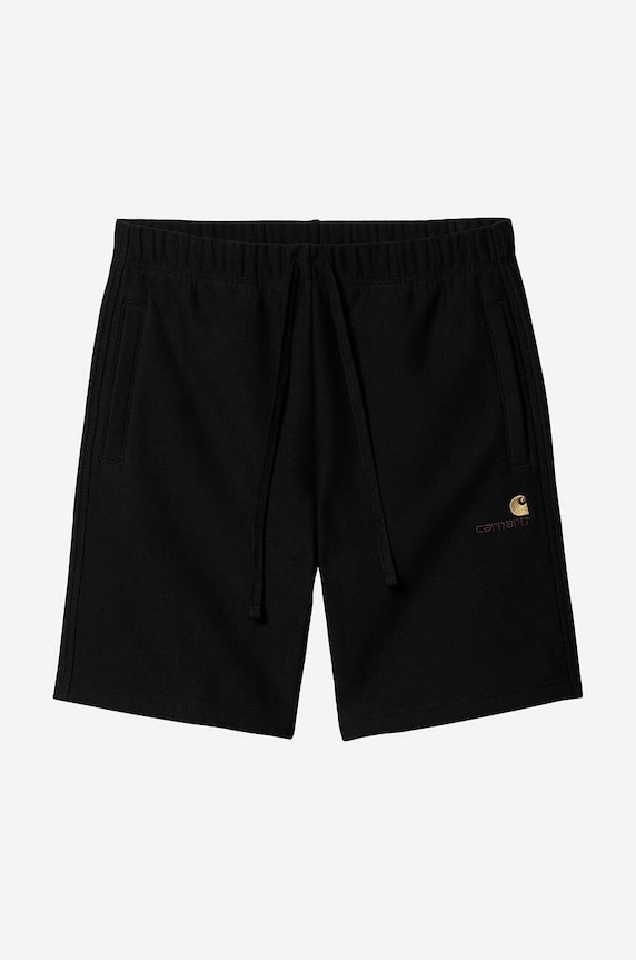 Carhartt WIP szorty American Script Sweat Short czarny I031685