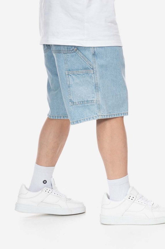 Carhartt WIP cotton denim shorts denim blue I032026