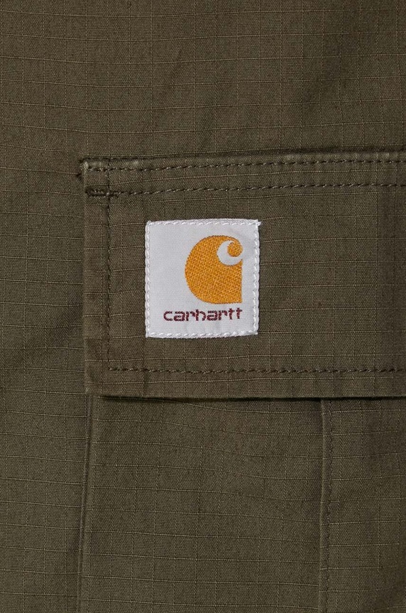 Pamučne kratke hlače Carhartt WIP Regular Cargo Short BLACK I028246 zelena