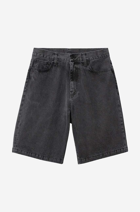 Carhartt WIP szorty jeansowe bawełniane Landon Short czarny I030469