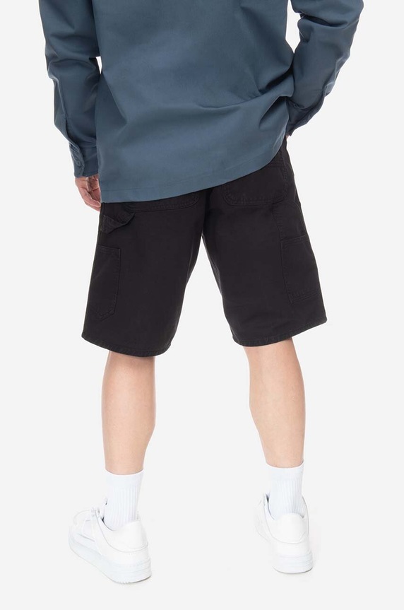 Ρούχα Βαμβακερό σορτσάκι Carhartt WIPSingle Knee Short I031504 μαύρο