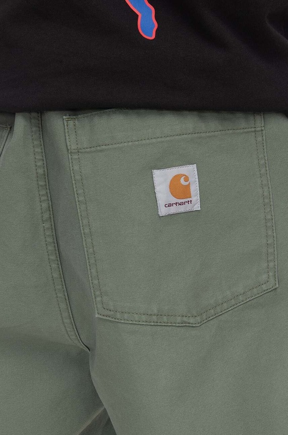 Carhartt WIP cotton shorts I031506 green SS23