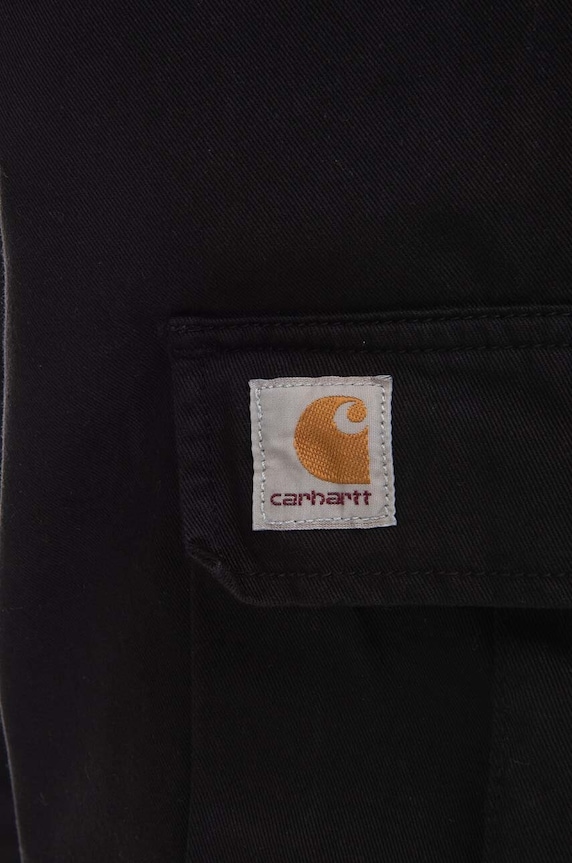 Carhartt WIP szorty bawełniane Regular Cargo Short I031517 czarny