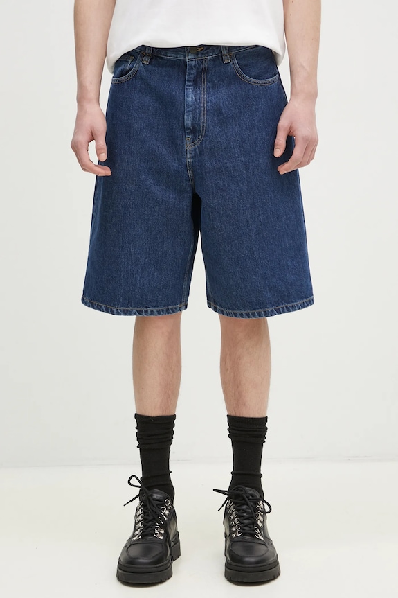 Carhartt WIP pantaloncini di jeans cotone blu I031919