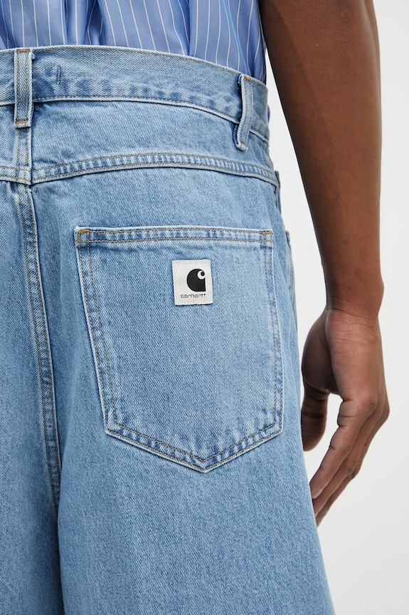 Дънков къс панталон Carhartt WIP син I031919
