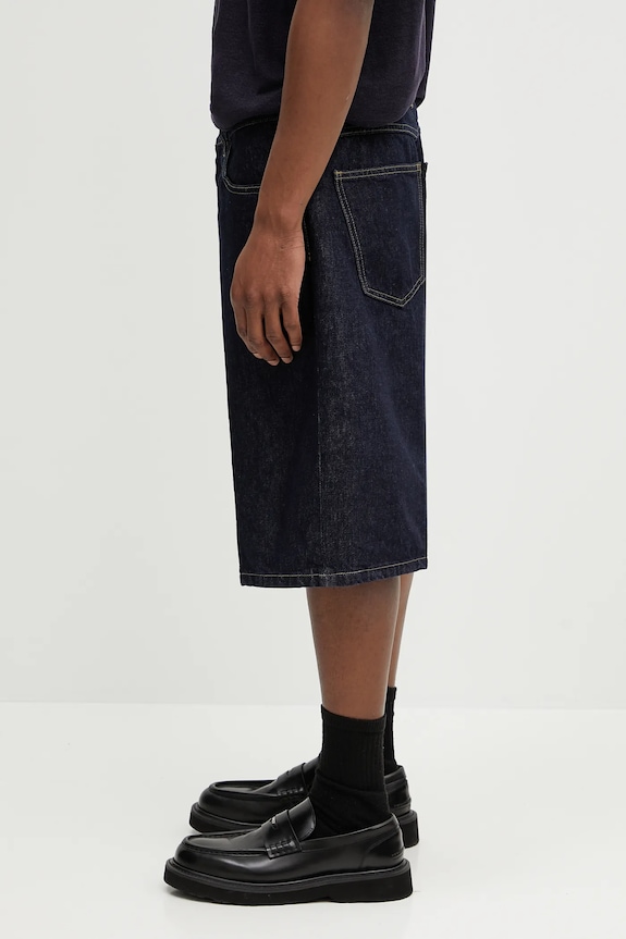 Carhartt WIP szorty jeansowe I031919 granatowy AA00