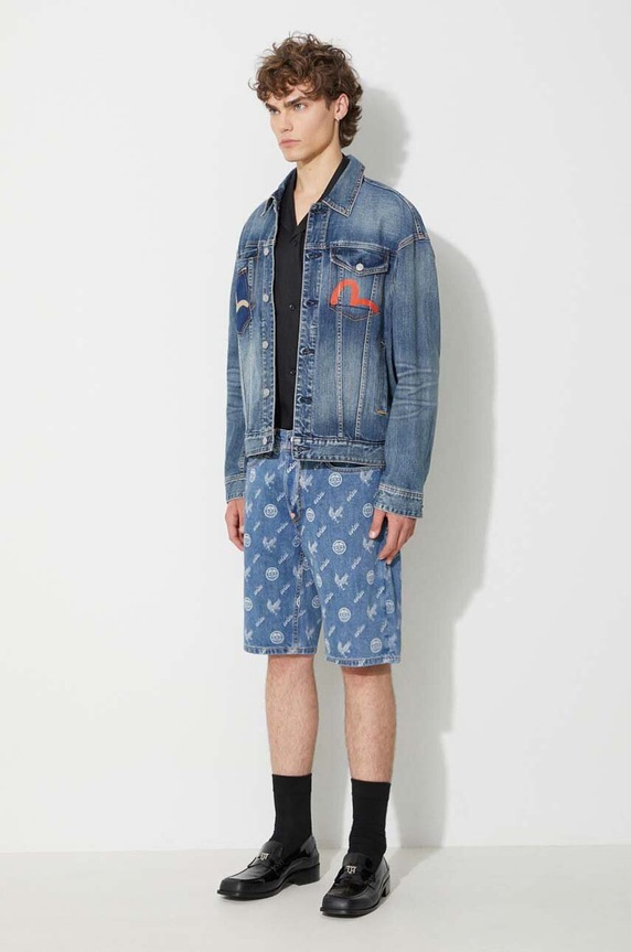Джинсовые шорты Evisu 2ESHTM3DS175XXCT голубой AA00
