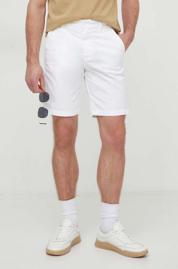 United Colors of Benetton pantaloni scurti panza alb 4UN459548