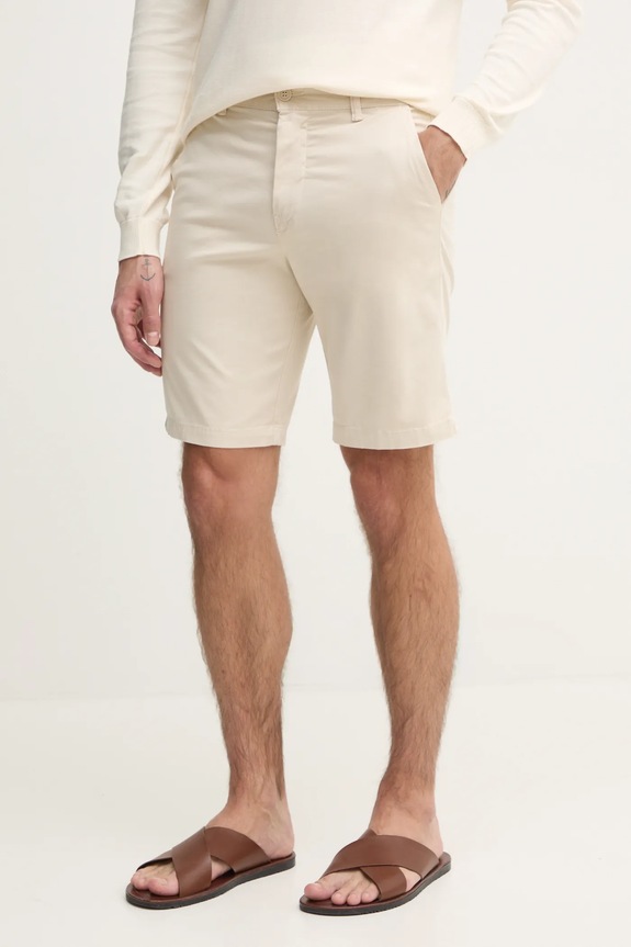Šortky United Colors of Benetton s elastanom béžová 4UN459548