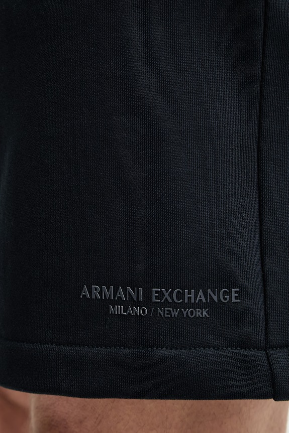 Armani Exchange pantaloni scurți de trening pentru bărbați din bumbac bleumarin XM001300.AF20934.NOS