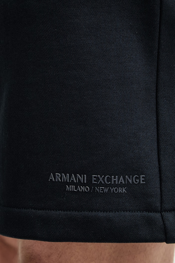 Armani Exchange pantaloni scurți de trening pentru bărbați din bumbac bleumarin XM001300.AF20934.NOS