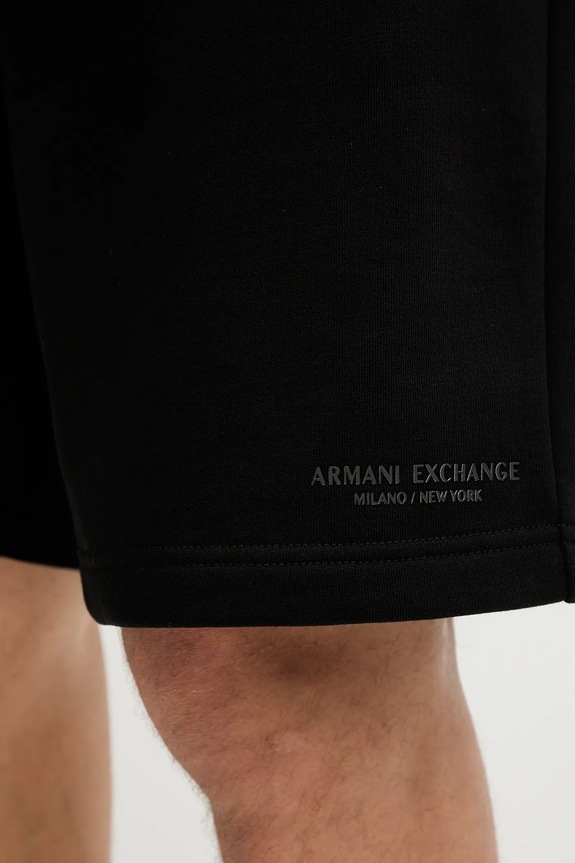 Armani Exchange pamut rövidnadrág fekete XM001300.AF20934.NOS