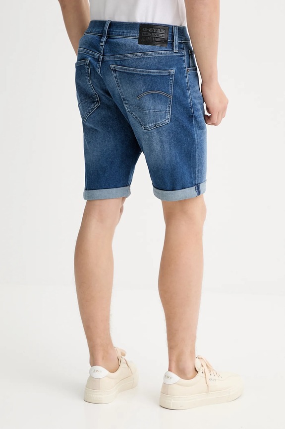 Oblečenie Rifľové krátke nohavice G-Star 3301 Slim Short D10481.8968.071 modrá